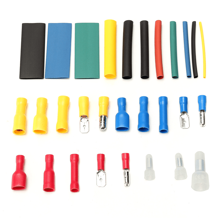 Soloop 430Pcs Cold-Press Terminal Heat Shrinkable Tube with Stickers