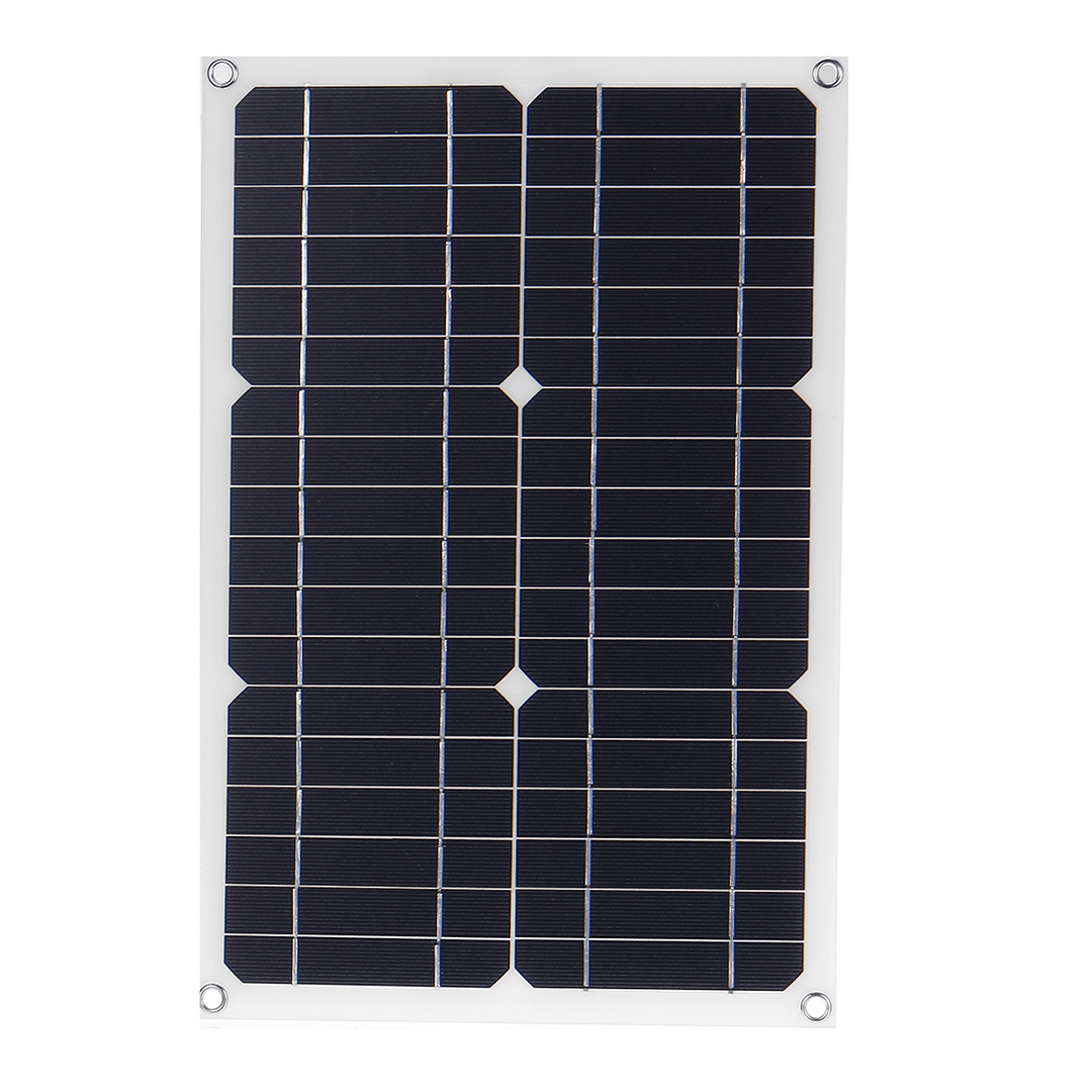 50W 18V Mono Solar Panel Dual USB 12V/5V DC Monocrystalline Flexible Solar Charger for Car RV Boat Battery Charger Waterproof