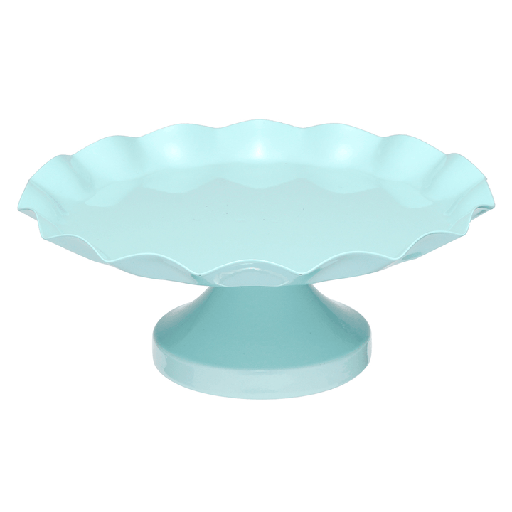 3 Size Blue round Cake Cupcake Stand Pedestal Dessert Holder Wedding Party Decorations