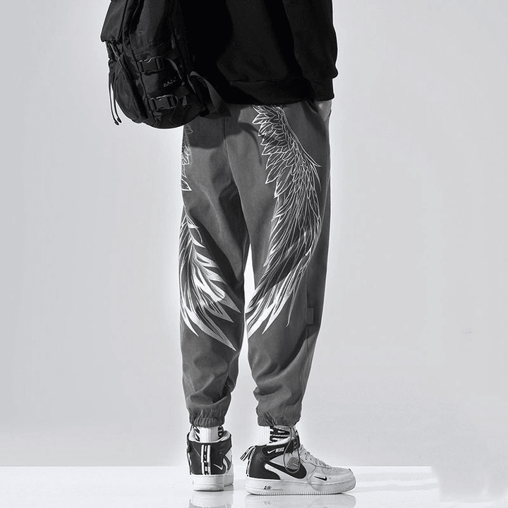 Men'S Printed Loose Harem Casual Trousers