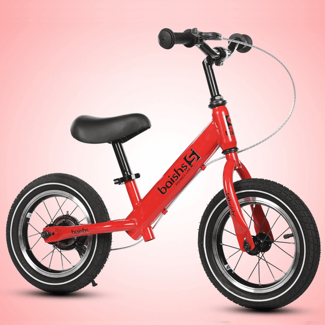 BAISHS No Pedal Kids Bike with Hand Brake for Beginner Rider Training Toddler Balance Bike Adjustable Seat Walker Scoot Bicycle Children Mountain Bike for Ages 3-7 - MRSLM