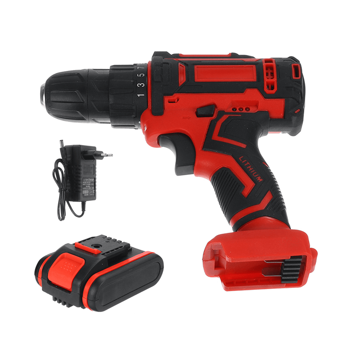 5 Styles 20V Cordless Drill Electric Screwdriver Mini 3/8-Inch Rechargeable Wireless Power Driver - MRSLM