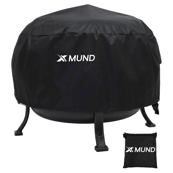 Xmund 26Inch Fire Pit Cover round BBQ Cooking Stove Protector Waterproof anti Dust Shelter for Outdoor Camping Picnic Stove