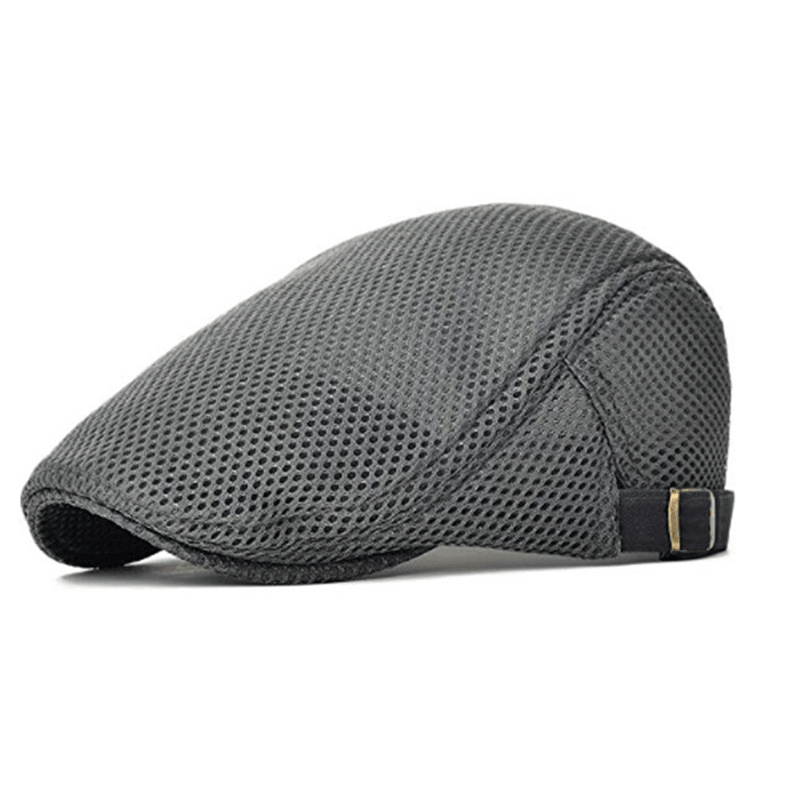 Mesh Adjustable Newsboy Beret Ivy Flat Cap