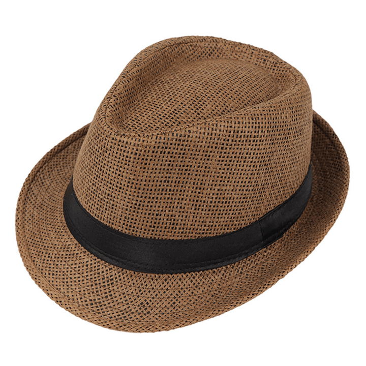 Monofilament Straw Hat Solid Color Parent-Child