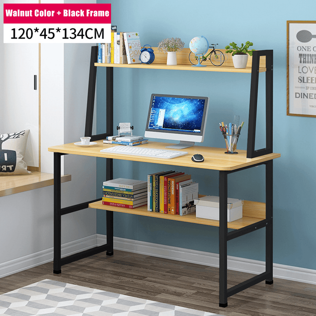 Computer Desk Desktop Simple Desk Bookcase Combination Home Multi-Function Writing Desk for Home Office