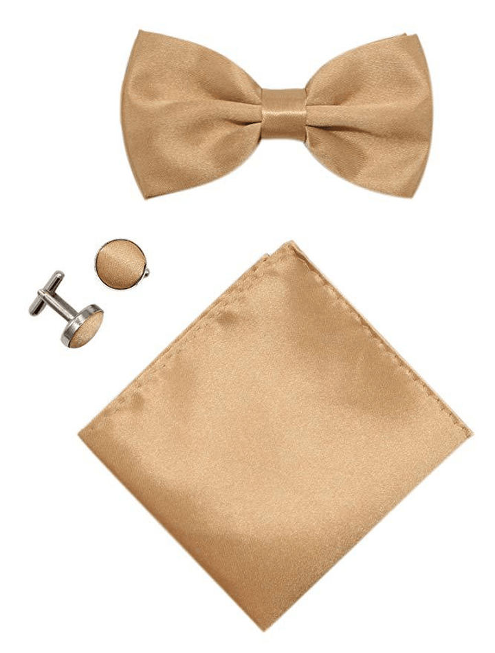 Men'S Scarf and Bow Tie Three-Piece Suit