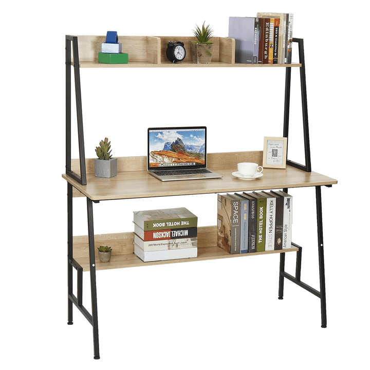 Douxlife¬Æ DL-OD06 47.2" Large Desktop Multi-Layer Computer Laptop Desk 15Mm E1MDF Workstation Perfect for Home Office