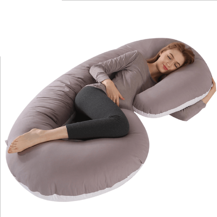 140 X 70Cm Full Body U Shape Pillow Soft Breathable Sleeping Support Pillow for Side Sleepers - MRSLM