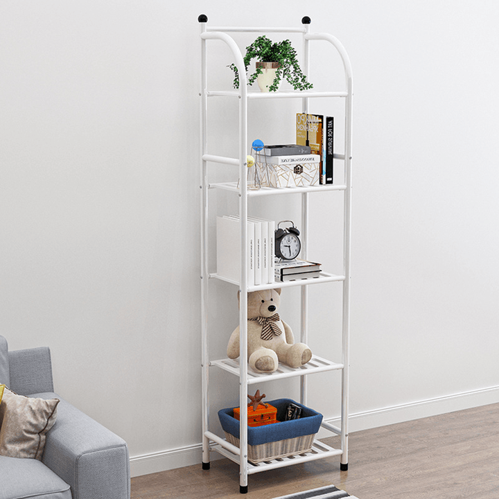 5 Layers Iron Art Shelf Landing Storage Rack for Kitchen Bedroom Bathroom Storage Shelf Home Furniture Supplies