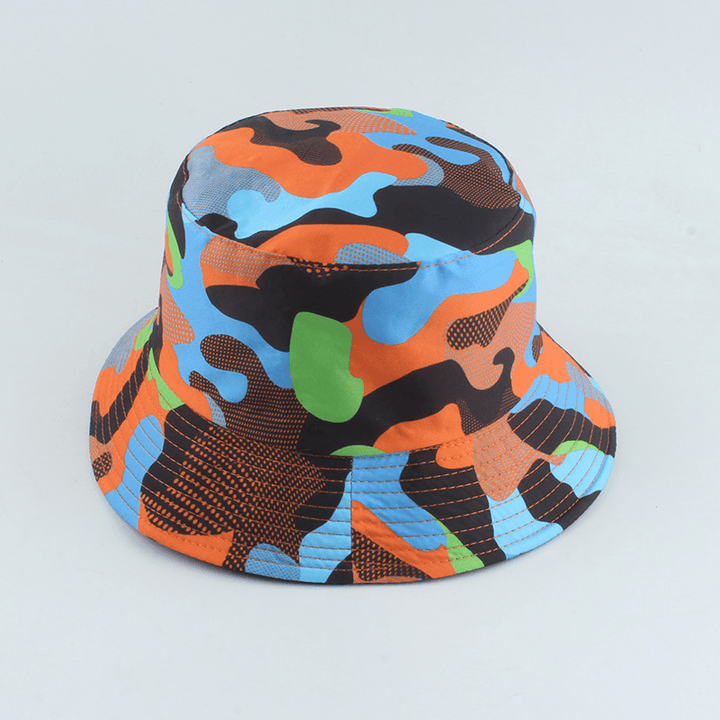 Camouflage Print Double-Sided Fisherman Hat