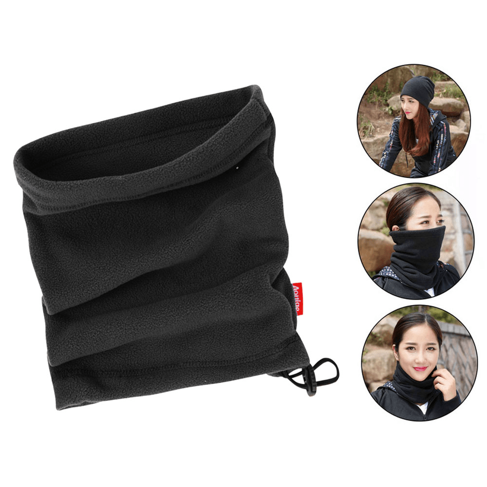 3-In-1 Unisex Winter Warm Neck Scarf Fleece Windproof Face Mask Bandana Hat Cycling Hiking