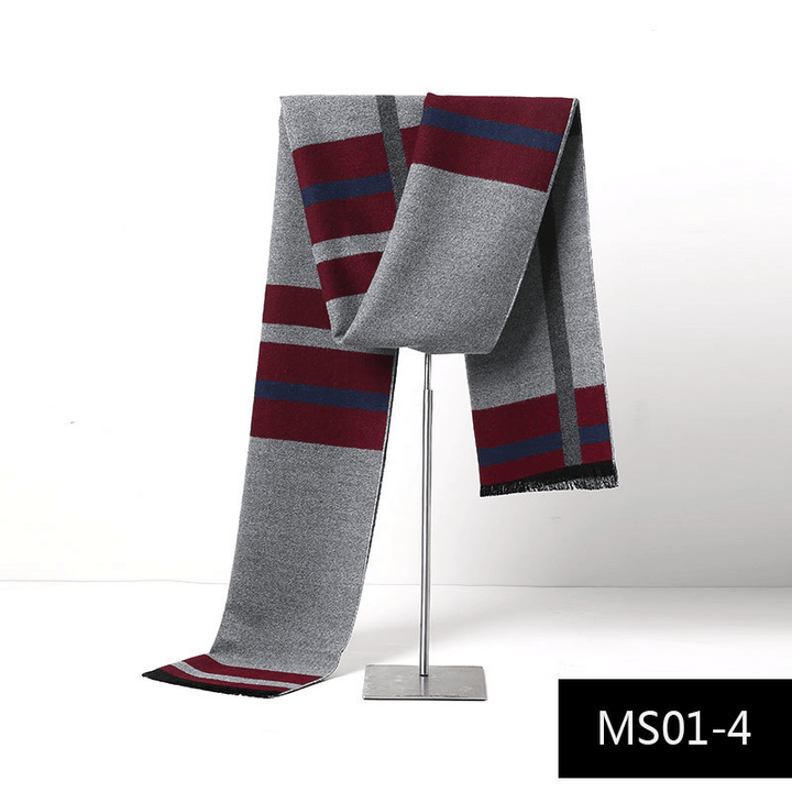 Men'S Autumn and Winter Cashmere Warm Scarf