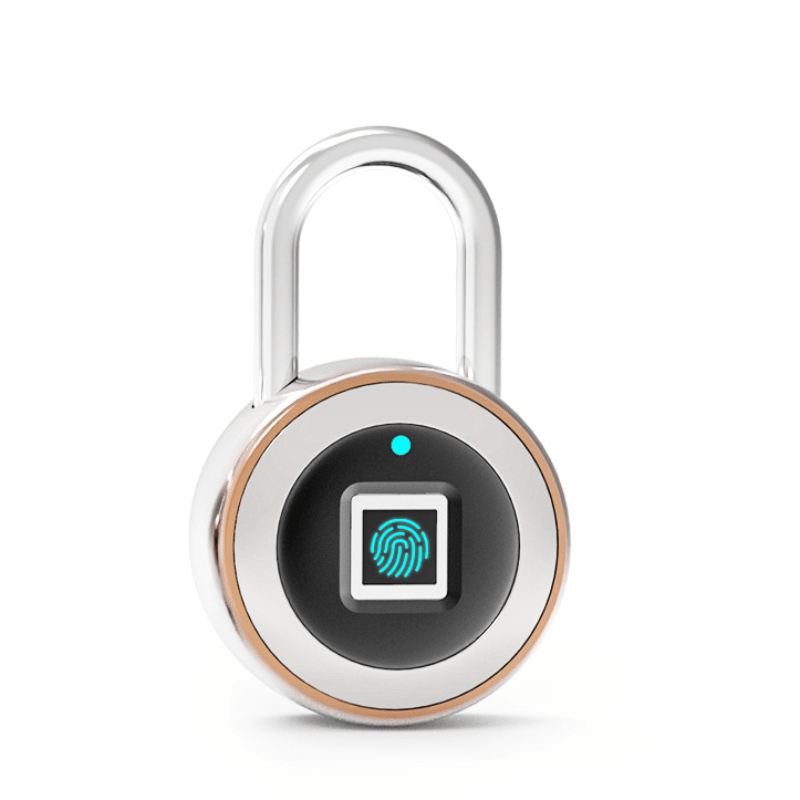 Smart Fingerprint Door Lock Padlock USB Charging Waterproof anti Theft APP Bluetooth Remote Keyless for Cabinet Luggage Dormitory 0.5 Second Unlock