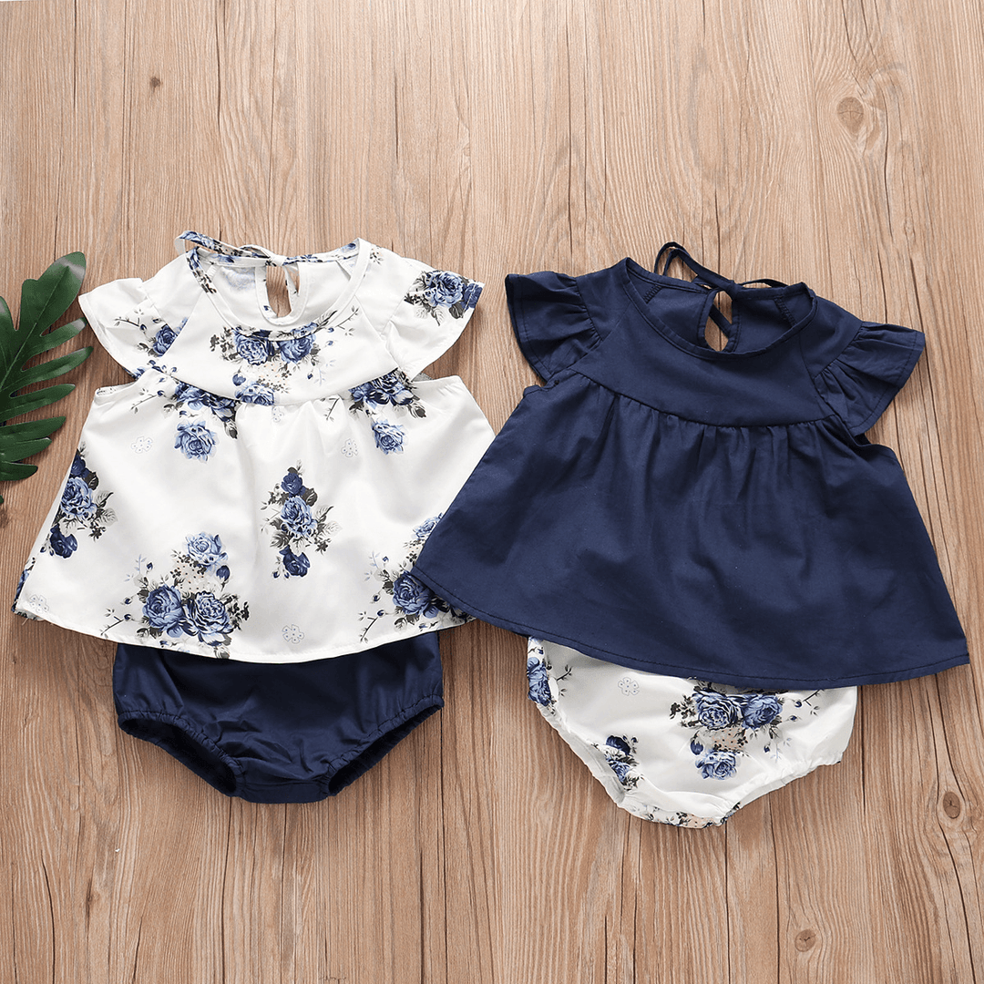 Pleated Skirt + Floral Shorts Set