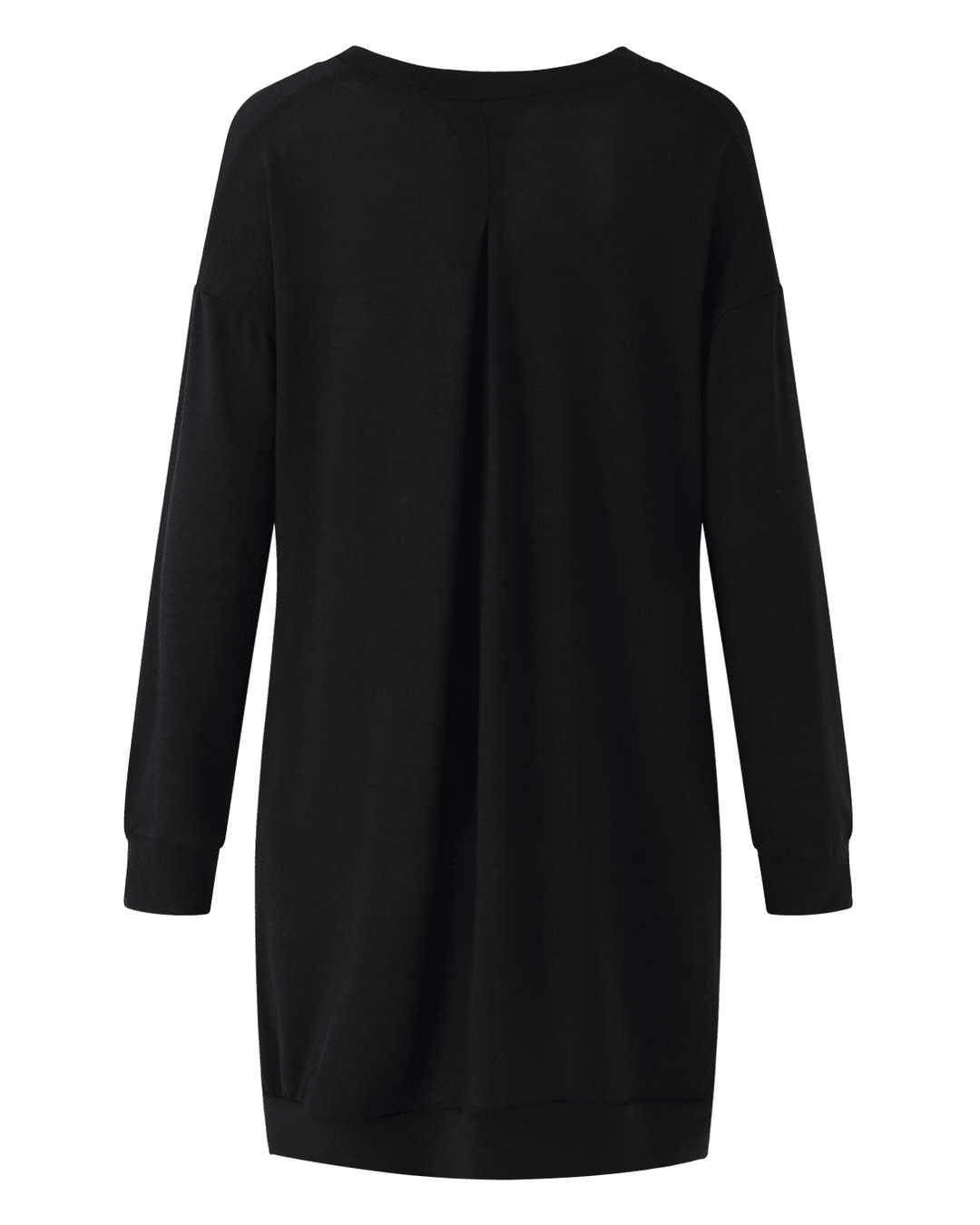 Women Long Sleeve Side Split Loose Casual Pullover Sweatshirt Dress with Pockets