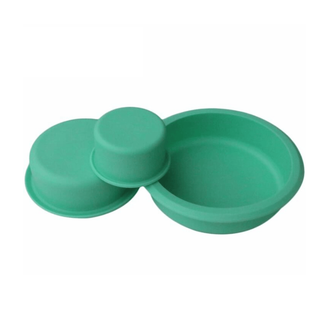 3Pcs Cake Molds round Bake Pan DIY Party Wedding Birthday Cupcake Mould Baking Tool