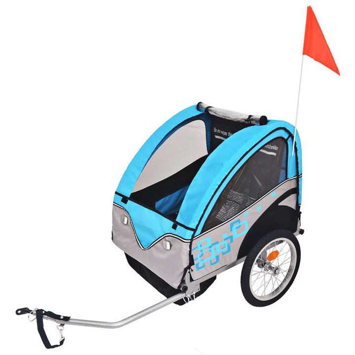 BIKIGHT 2-In-1 Children'S Bicycle Trailer Push Car Foldable Light Outdoor Travel Children Baby Car Children'S Gifts