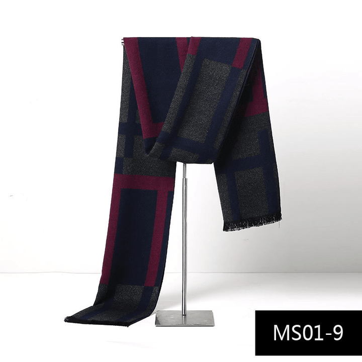 Men'S Autumn and Winter Cashmere Warm Scarf