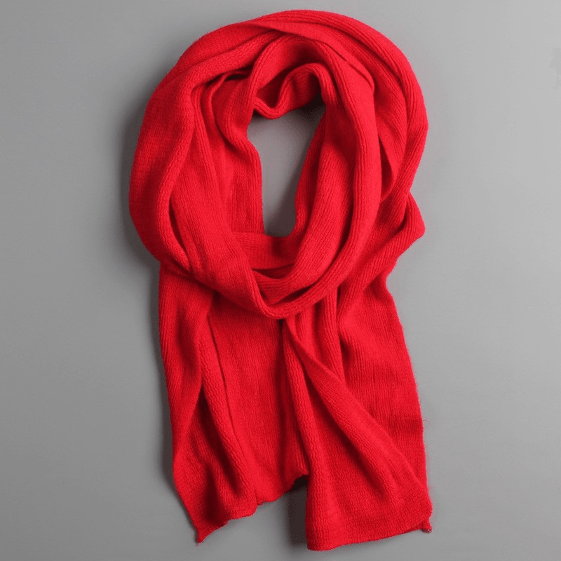 Fashionable Ladies Pure Color Warm Cashmere Scarf