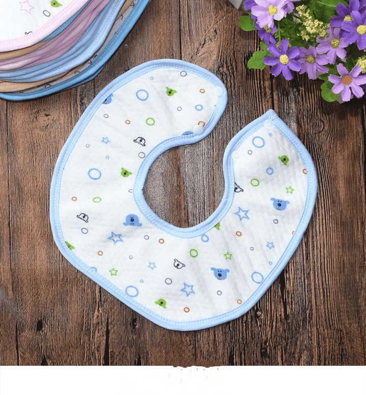 Children'S Bib and Baby'S Pure Cotton Waterproof Saliva Towel - MRSLM