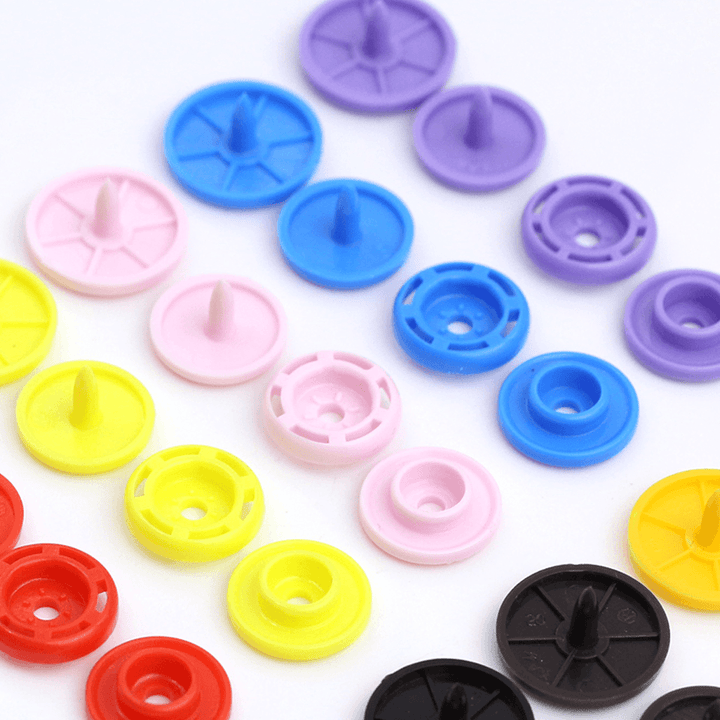 150 Sets T5 Snap Poppers Fasteners Press Studs Snaps Starter Plastic 1 Pliers