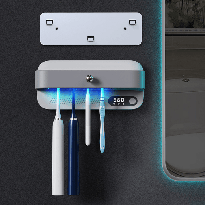 UVC Drying Toothbrushs Sterilizers Toothbrush Sterilization Holder Timing Cycle USB Charging Toothbrush Dryer