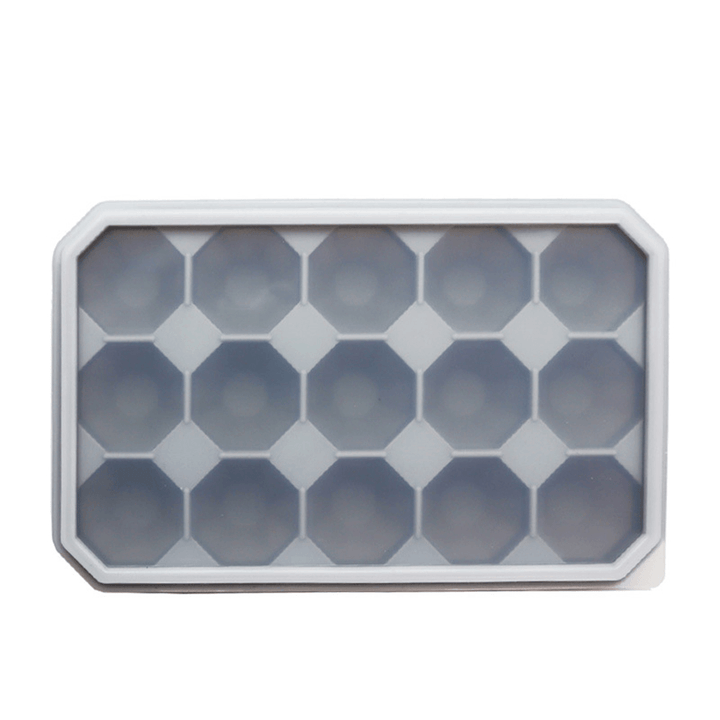 15 Grid Diamond Ice Tray Silicone Stackable Square Kitchen Ice Mold Set for Home Kitchen Accessories