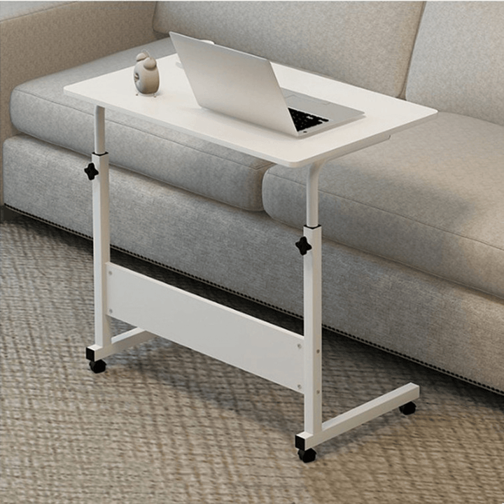 Computer Laptop Desk Height Adjustable Removable Writing Study Table Desktop Workstation Home Office Furniture with Universal Wheels