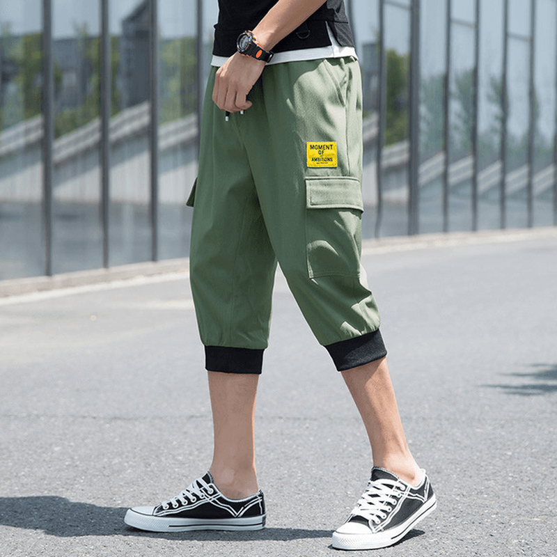 Men'S Casual Shorts Season New Fashion Casual Thin Section 7 Seven Pants Men'S Trend Tooling Shorts