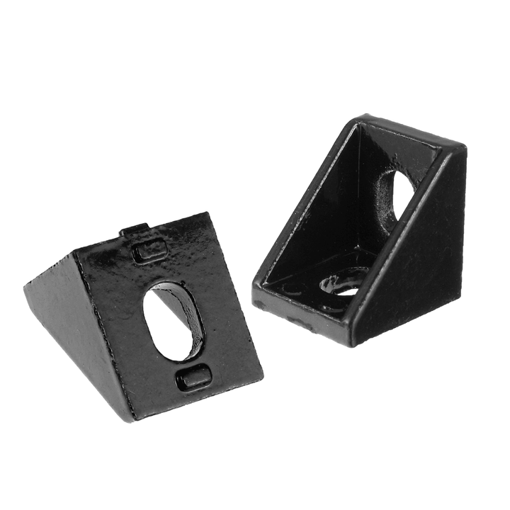 Suleve‚Ñ¢ AJ20 10Pcs 2020 Black Aluminium Angle Corner Joint 2020 Series Aluminum Extrusion 20X20Mm Right Angle Bracket Furniture Fittings