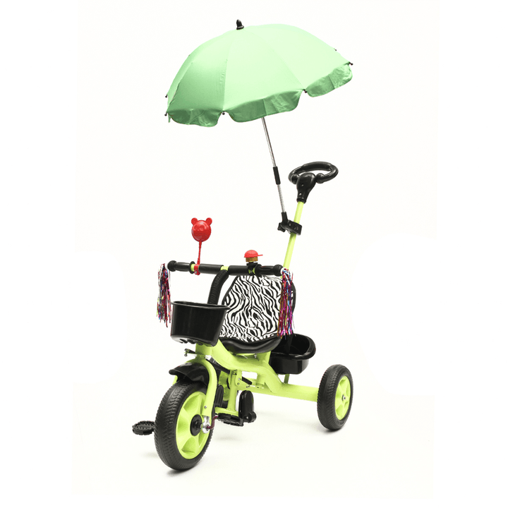 BIKIGHT 3 Wheels Kids Ride on Tricycle Bike Children Ride Toddler Balance with Umbrella Baby Mini Bike Safety Handle Push