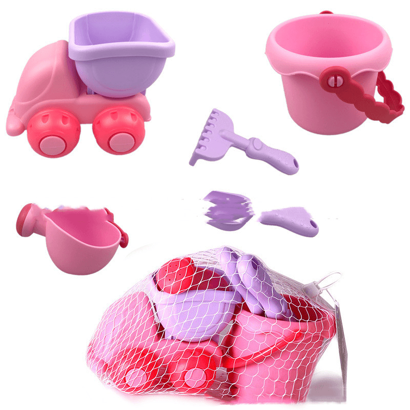 New Summer Beach Cartoon Soft Rubber Toys for Children Outdoor Playing in Water Toy Set