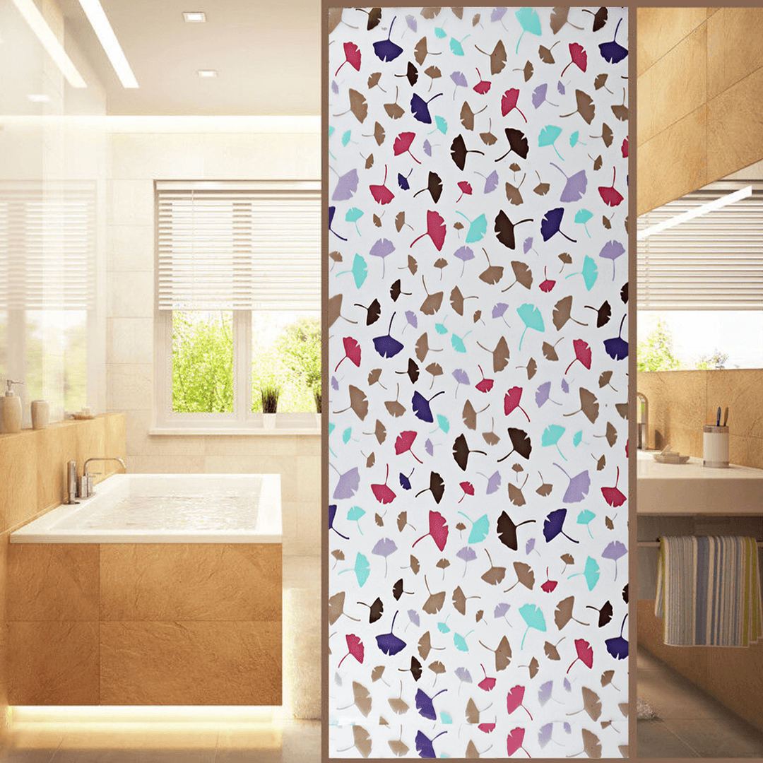 3D PVC Waterproof Glass Sticker UV Blocking Window Film Decor Privacy Static Cling for Bath Decor