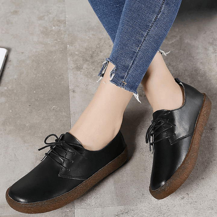 Soft Casual Flat Loafers in Leather