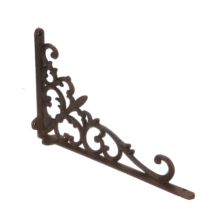 Retro Industrial Cast Iron Shelf Bracket Wall Mounted Shelf Supporter Garden