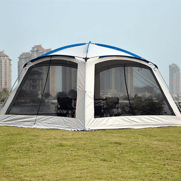 360*360*220Cm Ultralight Large Canopy Windproof Waterproof Sun Shelter Outdoor 6-10 Person