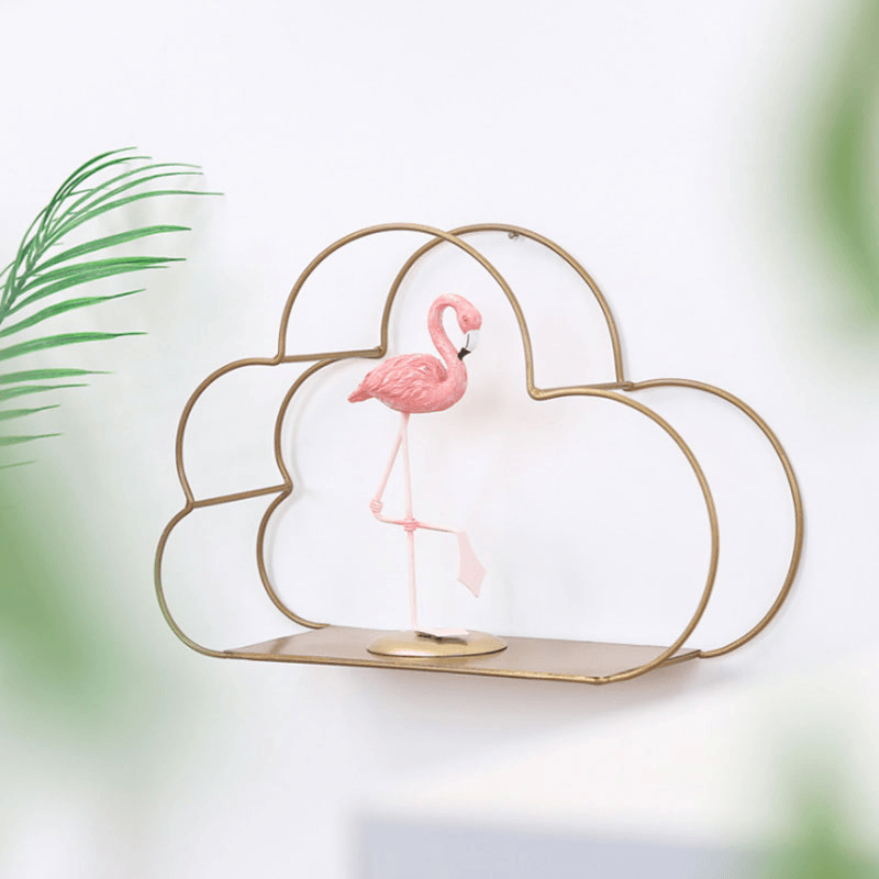 Multi-Function Storage Rack Wall Hanging Rack Cloud Shaped Floating Shelf Rack