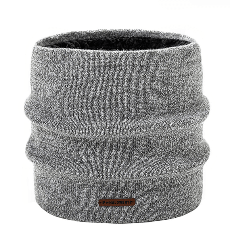 Outdoor Men'S Knitted Thermal Pullover Scarf