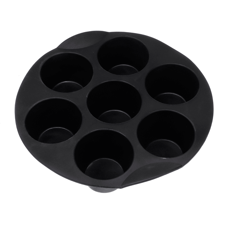 9Inch 12Pcs/Set Air Fryer with Baking Pad Pot Silicone Mat BBQ Grill Pan Multi-Purpose Cooking Accessories