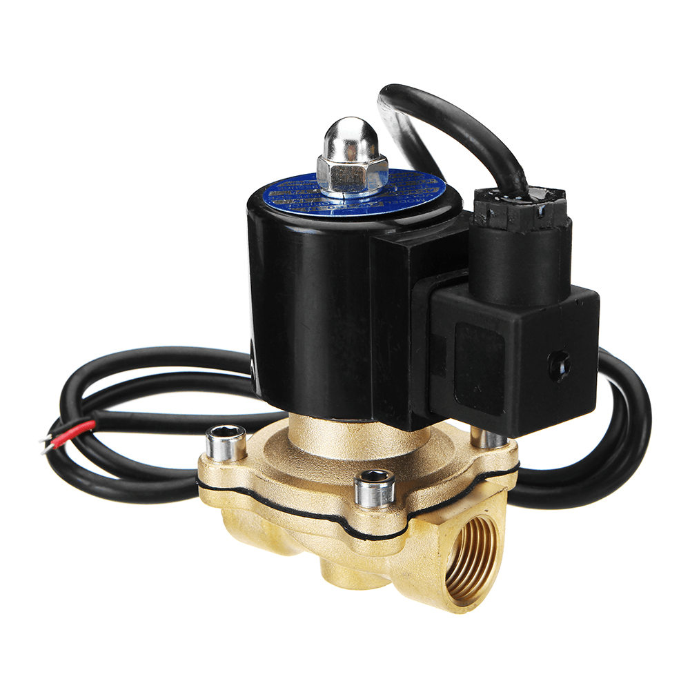 1/2" AC 220V Waterproof Brass Electric Solenoid Valve Music Water Fountain Valve