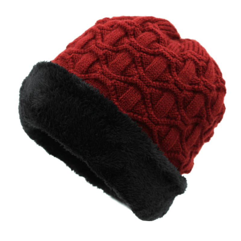 Knitted Hat and Woolen Cap Winter