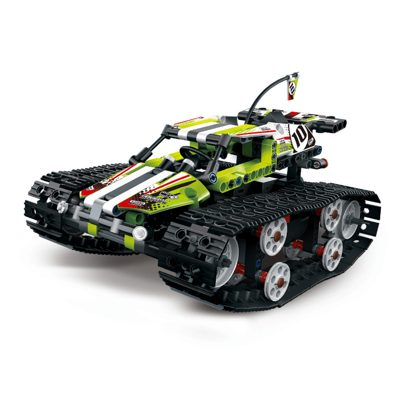 Remote Control Electric Tracked High-Speed Vehicle Assembling Building Blocks Toy