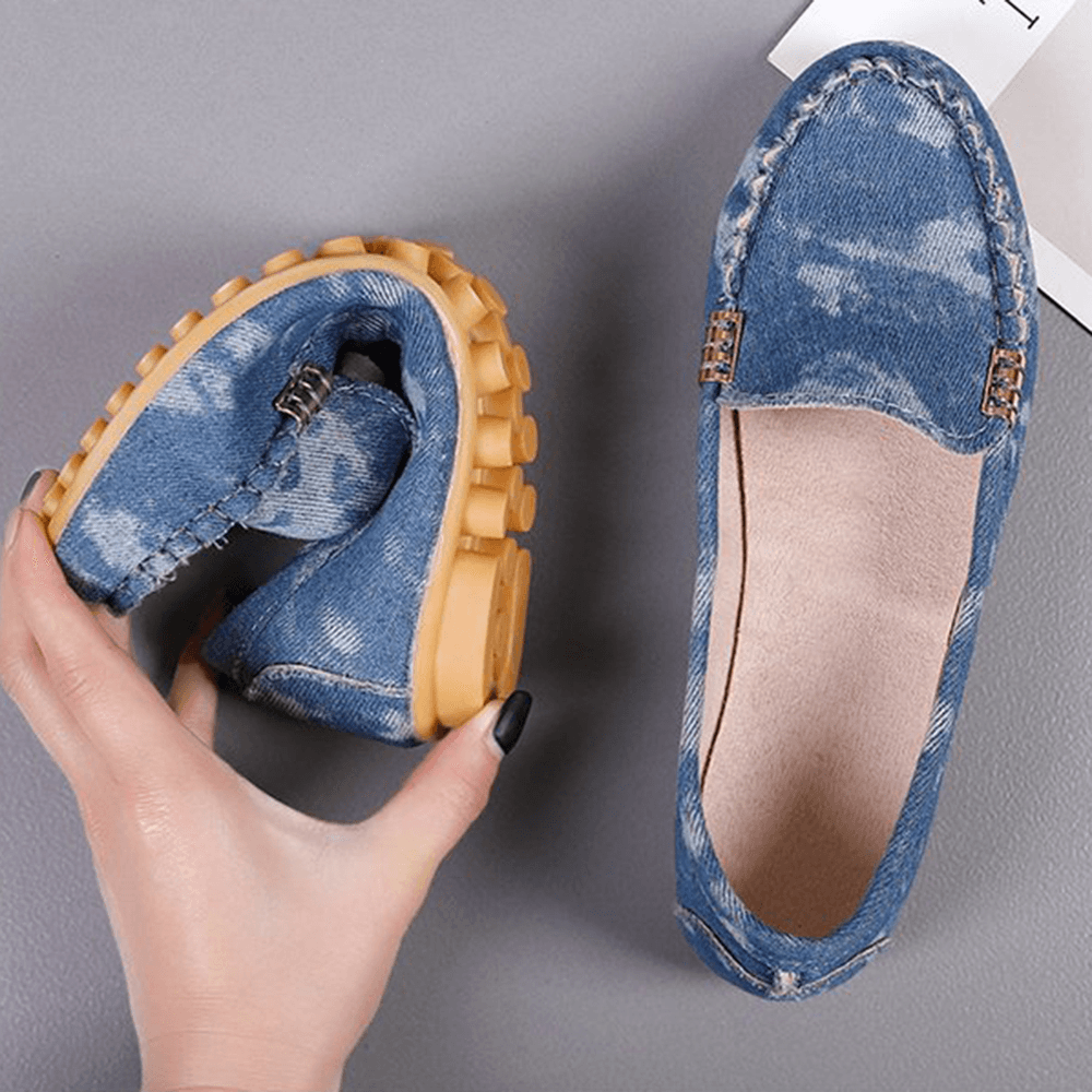 Women Stricing Non Slip Soft Sole Casual Slip on Loafers