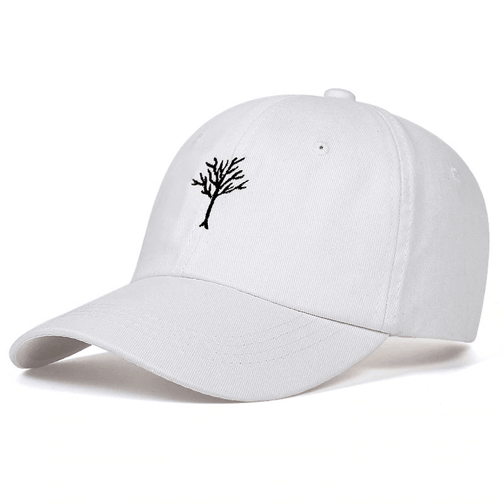 Men'S Branch Embroidery Casual Cotton Baseball Cap