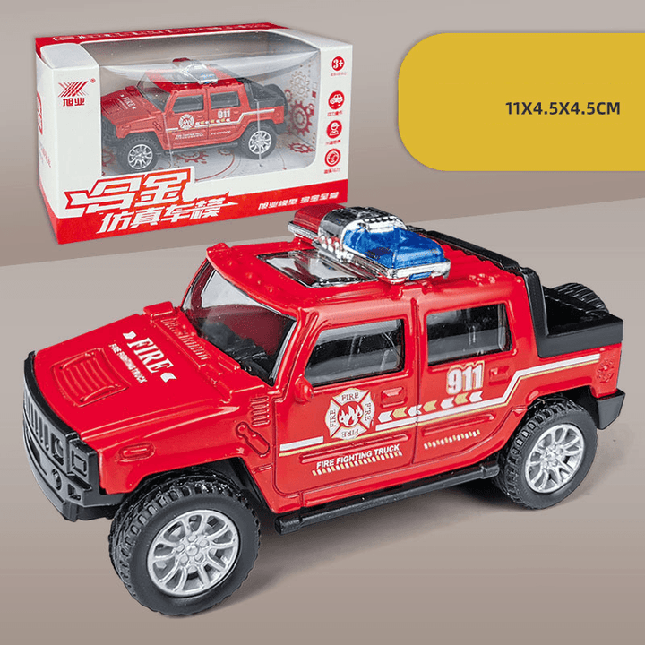 Children'S Simulation Off-Road Hummer Alloy Toy Car