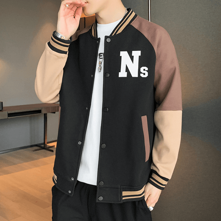 Men'S Trendy Jacket Coat Baseball Uniform