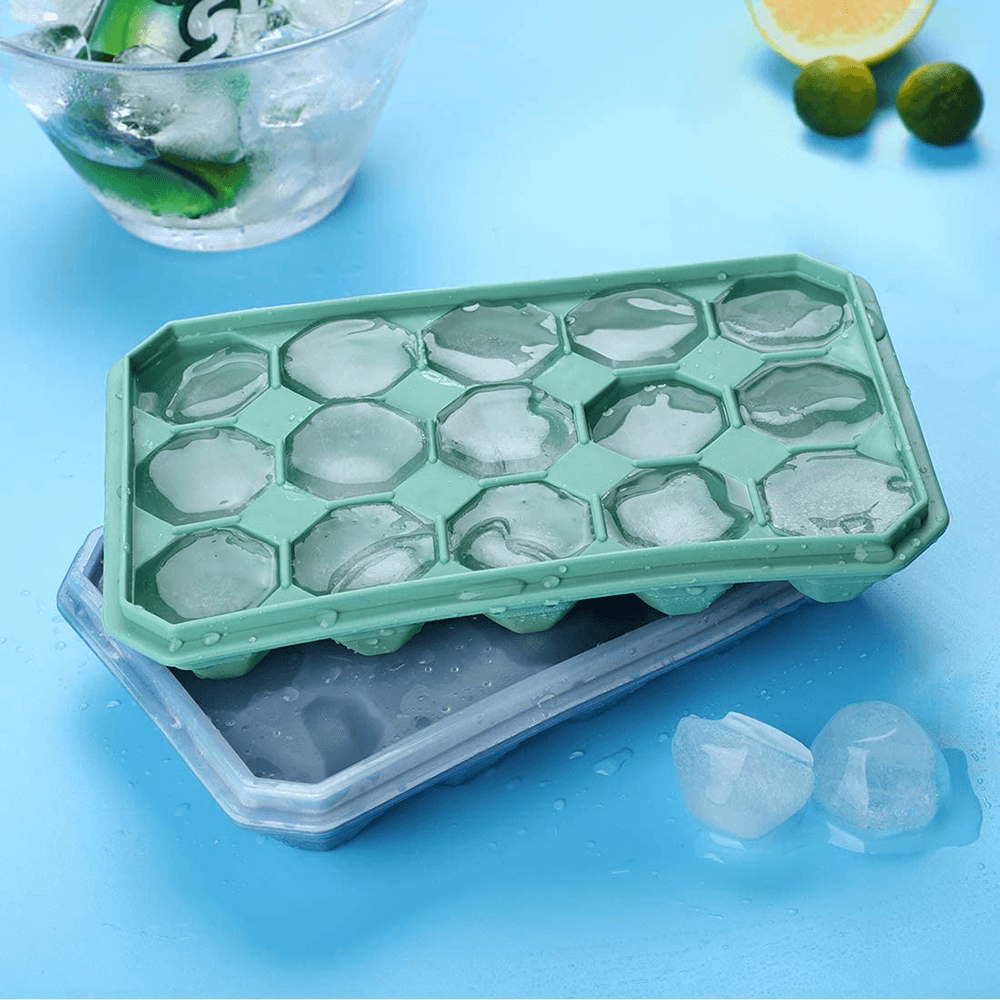 15 Grid Diamond Ice Tray Silicone Stackable Square Kitchen Ice Mold Set for Home Kitchen Accessories