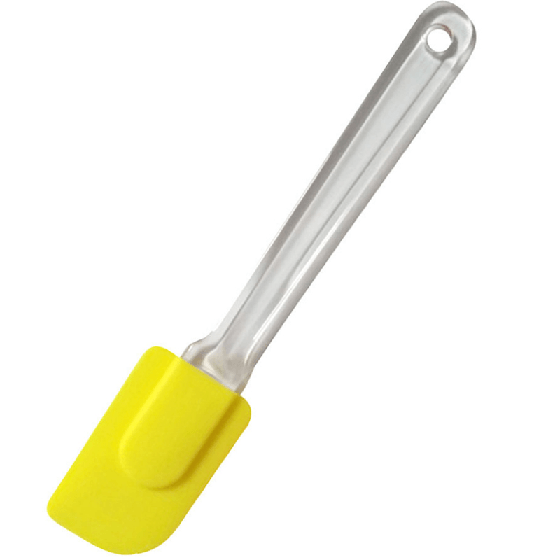 Silicone Scrapers Baking Scraper Cream Butter Handled Cake Spatula Cooking Cake Brushes Pastry Tool Food-Grade Silicone Spatula Kitchen Utensil Cream Blade Brush