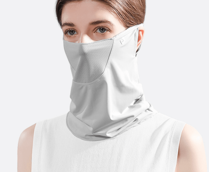 Summer Face Cover Face Scarf Balaclava UV Protction Earloop Neck Gaiter Breathable Outdoor Sports Women